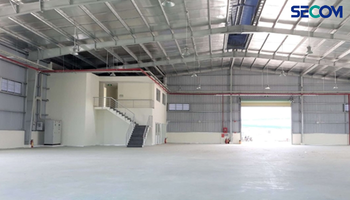 Nhà xưởng có diện tích khoảng 150m2 đến 300m2