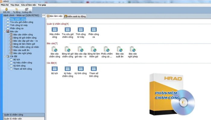 Phần mềm chấm công HRAD